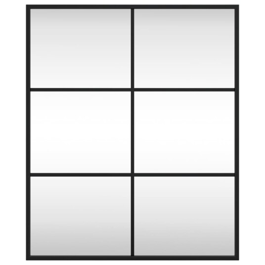 vidaXL Veggspeil svart 50x60 cm rektangel jern vidaXL Veggspeil svart 50x60 cm rektangel jern