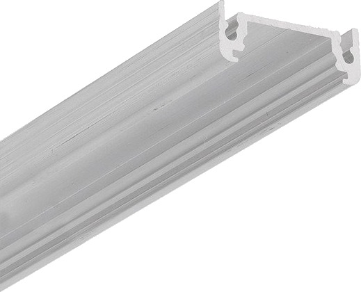 Topmet 1m aluprofil SURFACE14 EE7F/TY   Ubehandlet aluminium påbygg LED skinne