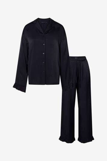 Lexington Pyjamassett sateng Blå