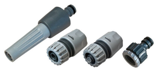 Bradas munnstykkesett for 1/2" hageslange - 4 deler