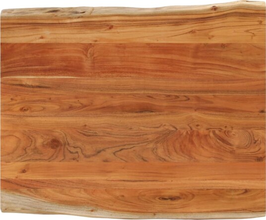 Bordplate 110x80x3,8 cm rektangulær heltre akasie naturlig kant