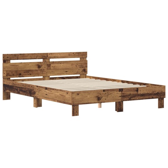 Sengestamme Gammelt tre 140 x 200 cm Konstruert tre Sengestamme Gammelt tre 140 x 200 cm Konstruert tre