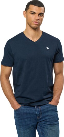 U.S. Polo Assn. Uspa T-Shirt V-Neck Cem Men - Navy - M