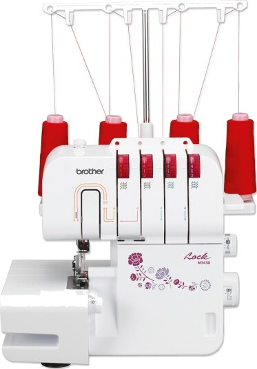 Brother M343D 3/4-Tråd Overlock Symaskin for Profesjonelle Resultater