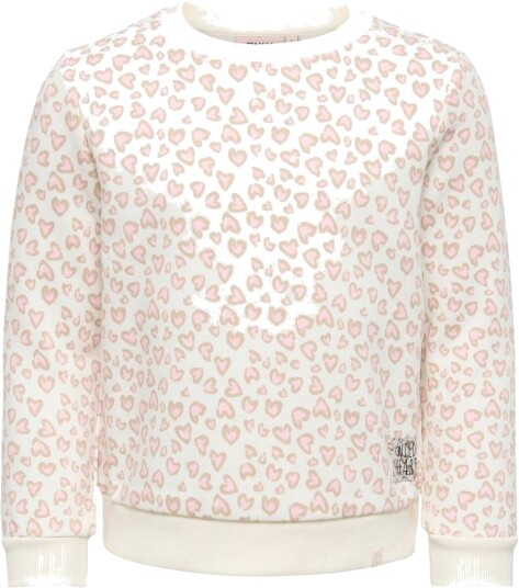 Kids Only Kmgleonora sweatshirt til småbarn Tofu (128) 128