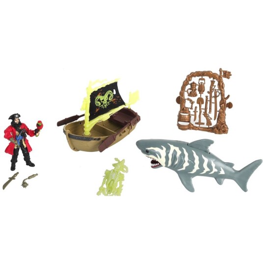 Pirates Attack Deluxe Lekesett m/ skip figurer og tilbehør Pirates Attack Deluxe Lekesett m/ skip figurer og tilbehør
