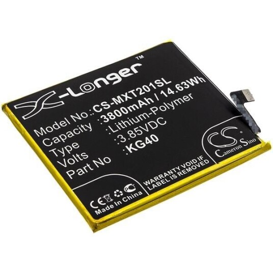 Motorola XT2016-1 batteri (3800 mAh 3.85 V, Sort)
