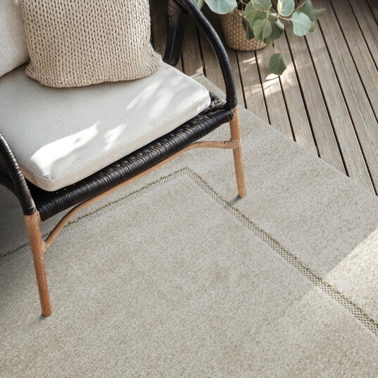 Shaggy Indoor/Outdoor Syracuse krem Størrelse: 160 x 230 cm
