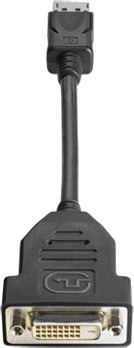 Hp Displayport Dvi-D 0,19 M Displayport Dvi-D Hankjønn Hankjønn Sort