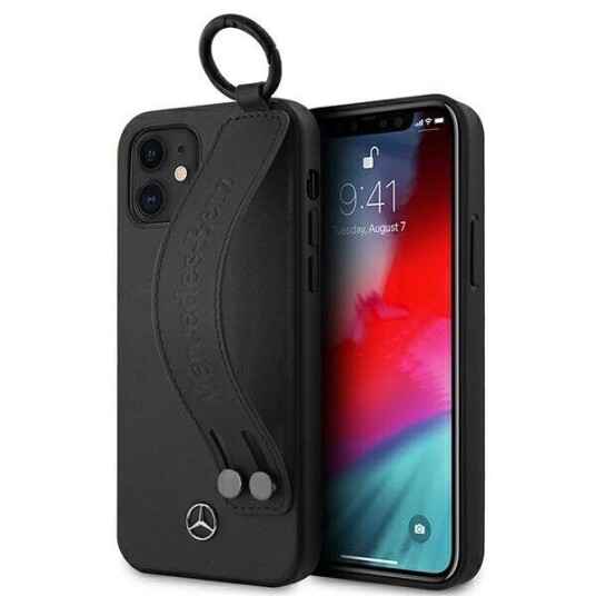 Mercedes Mobildeksel Strap Line til iPhone 12 Mini, Svart
