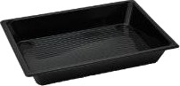 Sushibakke 241X175x35 Mm 350 My Rpet Sort Høj,300 Stk/Krt
