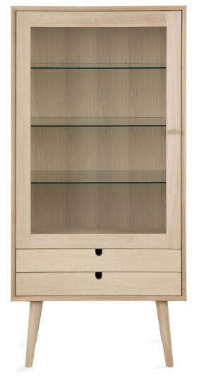 Century Vitrineskap 72 cm Hvitpigmentert