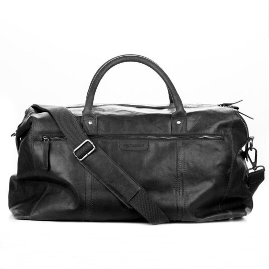 Springfield weekendbag i skinn Svart Springfield weekendbag i skinn Svart