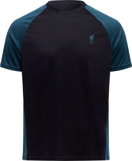 Liverpool T skjorte Athletic Raglan   Svart/Blå Barn   Liverpool FC størrelse 7 8 years/116 126 cm