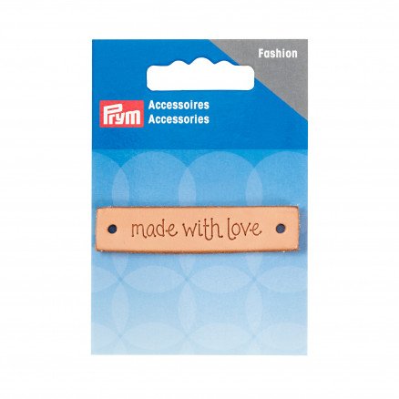 Prym Label Lær made with love 60x13mm 1 stk
