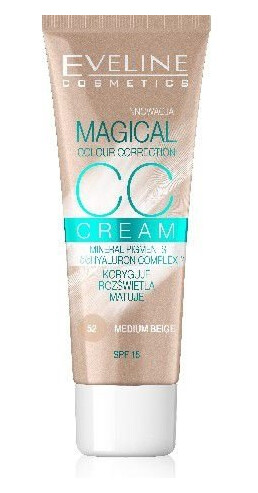 Eveline Fluid Magical Cc Cream No. 52 Medium Beige 30Ml Eveline Fluid Magical Cc Cream No. 52 Medium Beige 30Ml