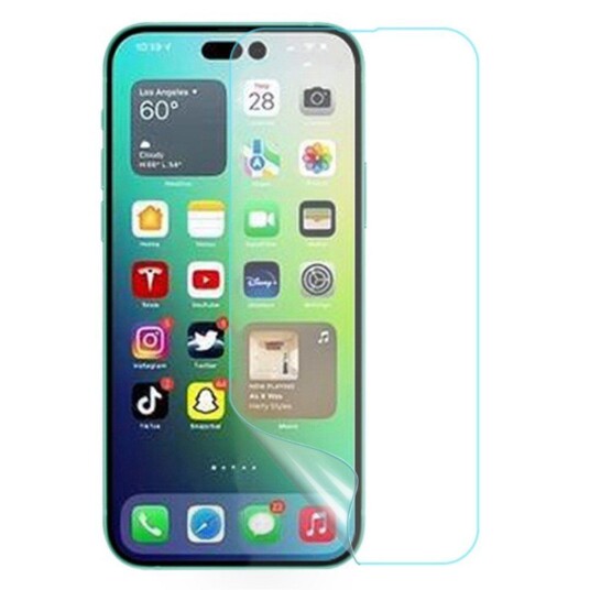INCOVER iPhone 14 Pro Max Skjermbeskytter - Gjennomsiktig
