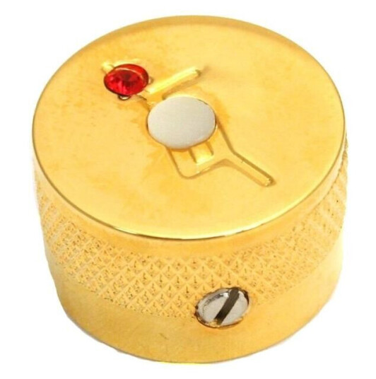 Gretsch Knob, Most Gretsch Models G Logo With Jewel, Chrome 4