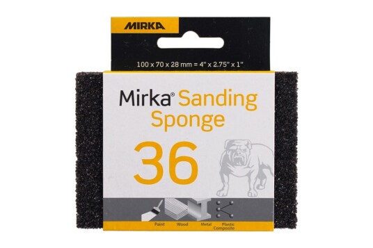 Mirka Slipesvamp 100x70mm K36 - 4 Pakning for Elektroverktøy