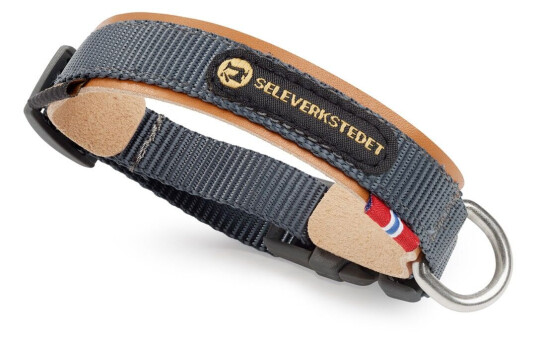 Seleverkstedet Secure Dog Collar Grå/Brun 3Xs
