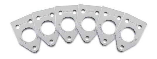 Graph Tech Prt-952-216-C0 Ratio Inviso Match Mounting Plates 6 Pcs. - Chrome