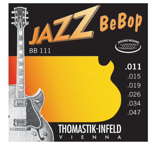 Thomastik Bb111 For Electric Guitar 011-047 Jazz Bebob Nickel Round Wound