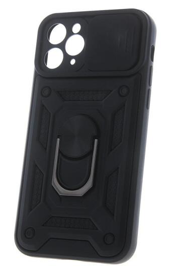 INCOVER iPhone 12 / 12 Pro OEM Defender Bakdeksel med Magnetisk Kickstand Og Cam Slider - Svart INCOVER iPhone 12 / 12 Pro OEM Defender Bakdeksel med Magnetisk Kickstand Og Cam Slider - Svart