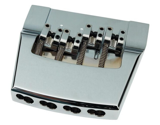Hipshot Rickenbacker Replacement Bridge - Chrome