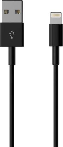 Sinox Lightning Kabel. 2M. Sort