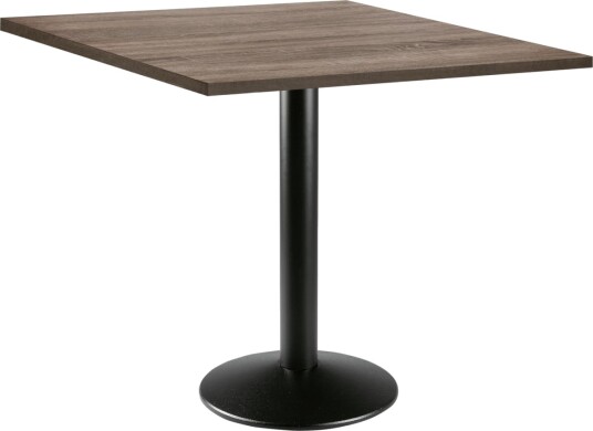 PULSIVA Spisebord Solona kvadratisk; 80x80x73.9 cm LxBxH; Bordplate Eik Ramme Svart; Kvadratisk PULSIVA Spisebord Solona kvadratisk; 80x80x73.9 cm LxBxH; Bordplate Eik Ramme Svart; Kvadratisk