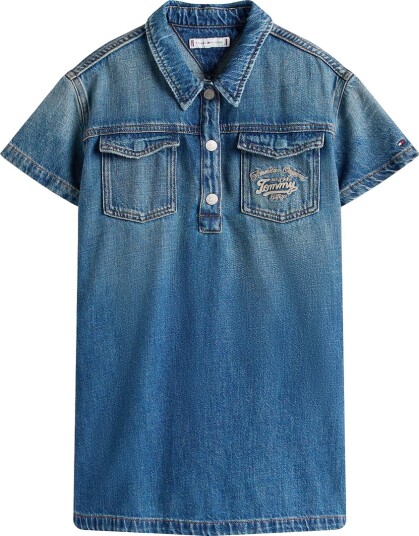 Tommy Hilfiger Dongerikjole Island Blue Tommy Hilfiger 6 år 116 Kjole Blå