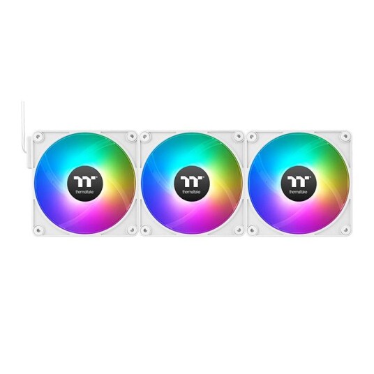 Thermaltake CT120 ARGB 120mm PC-vifter med RGB-belysning, Hvit, 3-pk Thermaltake CT120 ARGB 120mm PC-vifter med RGB-belysning, Hvit, 3-pk