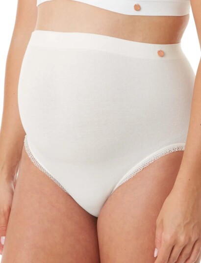Cache Coeur Maternity Panties Organic - Cream - M Cache Coeur Maternity Panties Organic - Cream - M