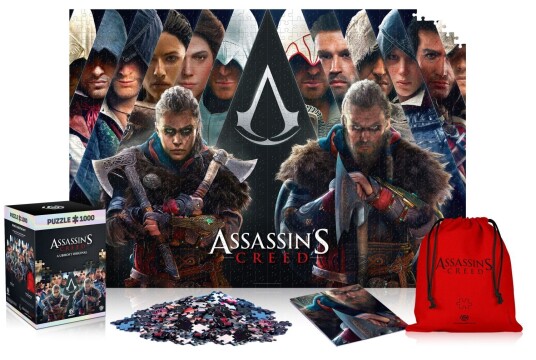 Assassin's Creed: Legacy 1000 Piece Jigsaw Puzzle Game Measuring 68cm X 48cm
