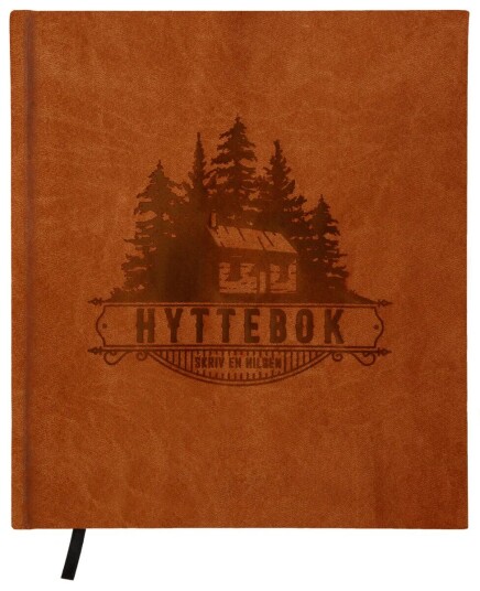 Hyttebok Skogshytte 21x24cm brun Hyttebok Skogshytte 21x24cm brun