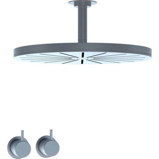 Vola 5261A dusjsett, Børstet krom