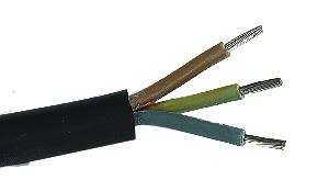 Gelia 40004334 Kabel svart 5G2.5 RDOE H07RN F 125 m Stikkontakter & kabler