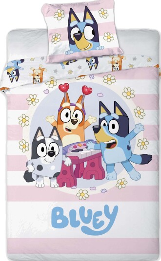 BrandMac Sengetøy Bluey 150 x 210 Rosa