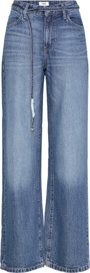 Lindex Wide Peggy Jeans With Mid Waist Blue 48