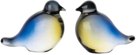 Bordpynt Blåmeis 6 Cm 2 Pk Hadeland Glassverk Bordpynt Blåmeis 6 Cm 2 Pk Hadeland Glassverk