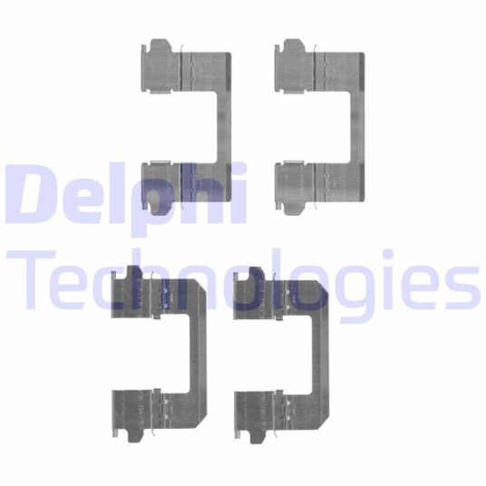 Tilbehørsett, skivebremse belegg DELPHI LX0530 Tilbehørsett, skivebremse belegg DELPHI LX0530