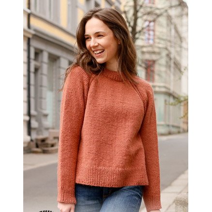 October Breeze by DROPS Design Genser Strikkeoppskrift str XS XXL