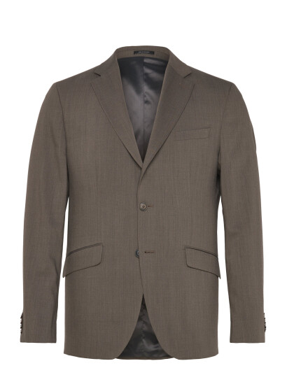 Lindbergh Black Technical Stretch Blazer - Combi Su - Brown - 52 Lindbergh Black Technical Stretch Blazer - Combi Su - Brown - 52