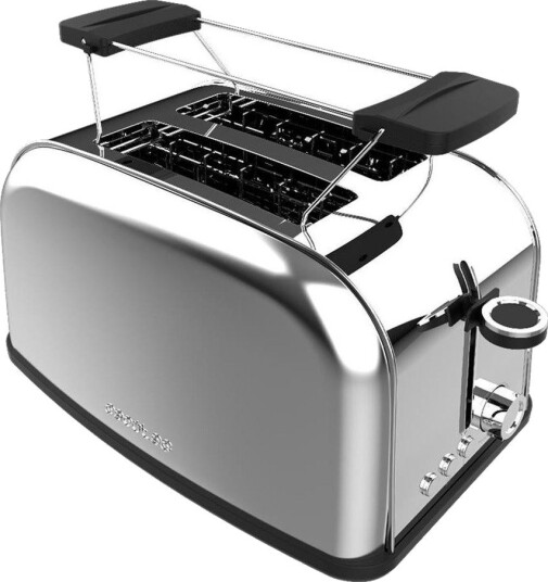 Cecotec Toastin' Time 850 Inox Brødrister 2 skiver, 850W, rustfritt stål