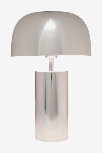 KARE Design   Bordlampe Loungy Krom 38cm Grå