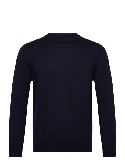 J. Lindeberg Keane Merino Crew Neck   Navy   M