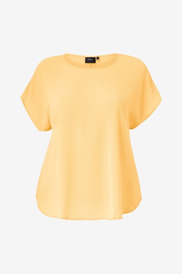 Zizzi Bluse vAnni S/S Top Gul