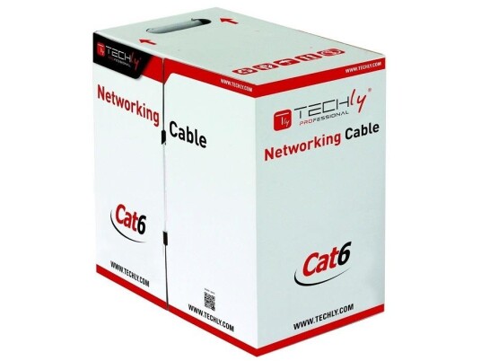 Techly Itp6-Cca-305-Gy 305 M Cat6 U/Utp (Utp) Grå