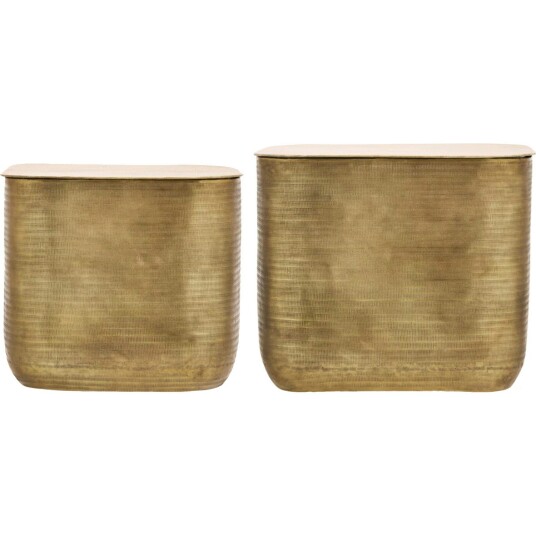 House Doctor Cajas Salongbord Med Oppbevaring 2 Deler Golden