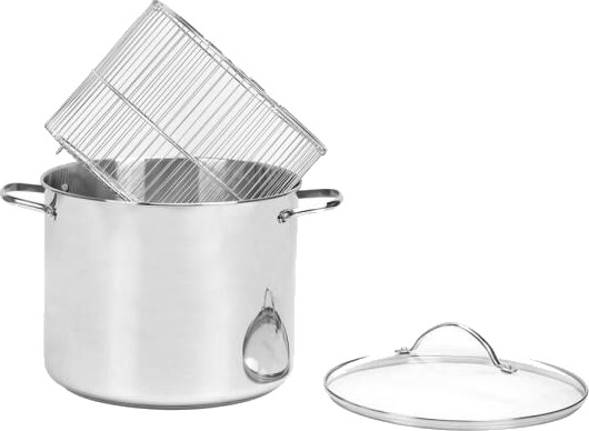 Modern House Kitchen Essentials gryte m/dampkurv 18L Modern House Kitchen Essentials gryte m/dampkurv 18L